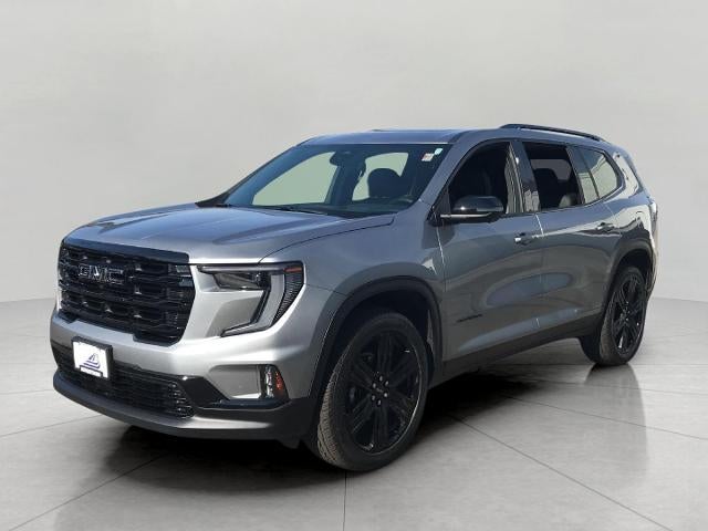 2026 GMC Acadia Elevation in Sterling Metallic — front three-quarter view