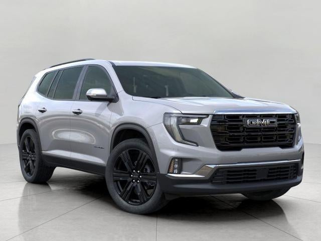 2026 GMC Acadia Elevation in Sterling Metallic — front three-quarter view