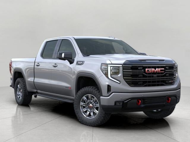 2026 GMC Sierra 1500 AT4 in Sterling Metallic — front three-quarter view