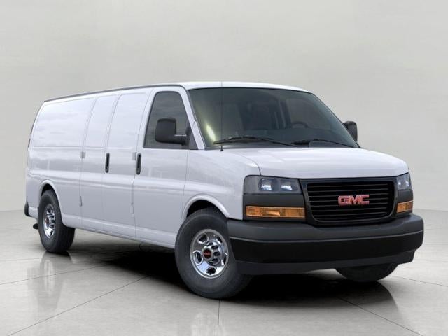 2026 GMC Savana Cargo Base in Summit White — front three-quarter view