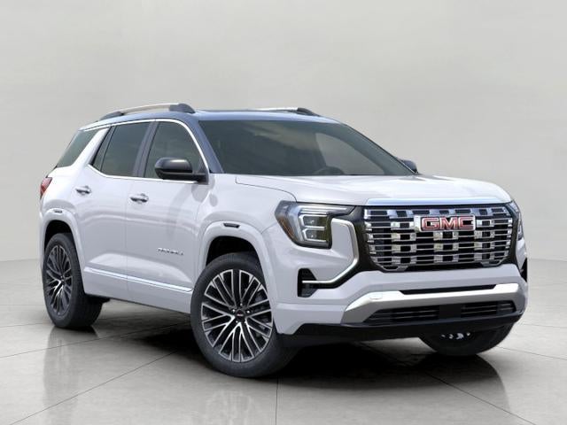 2027 GMC Terrain AWD Denali in Summit White — front three-quarter view