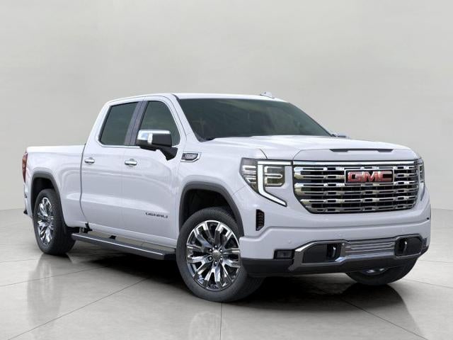 2026 GMC Sierra 1500 Denali in Glacier White Tricoat — front three-quarter view