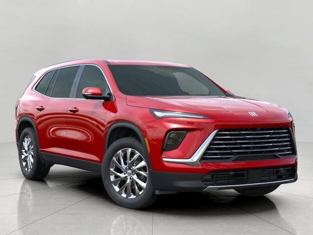 2026 Buick Enclave Preferred in Cherry Red Tintcoat — front three-quarter view