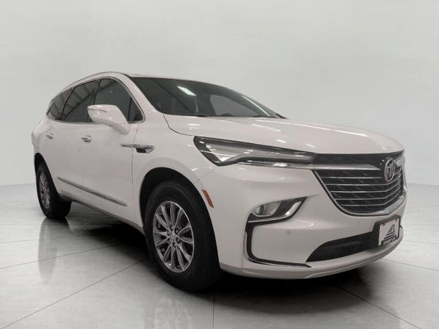 2023 Buick Enclave AWD 4dr Essence in Summit White — front three-quarter view
